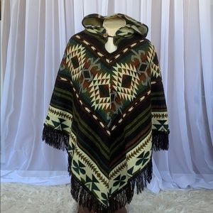 Poncho South American.Native American Alpaca